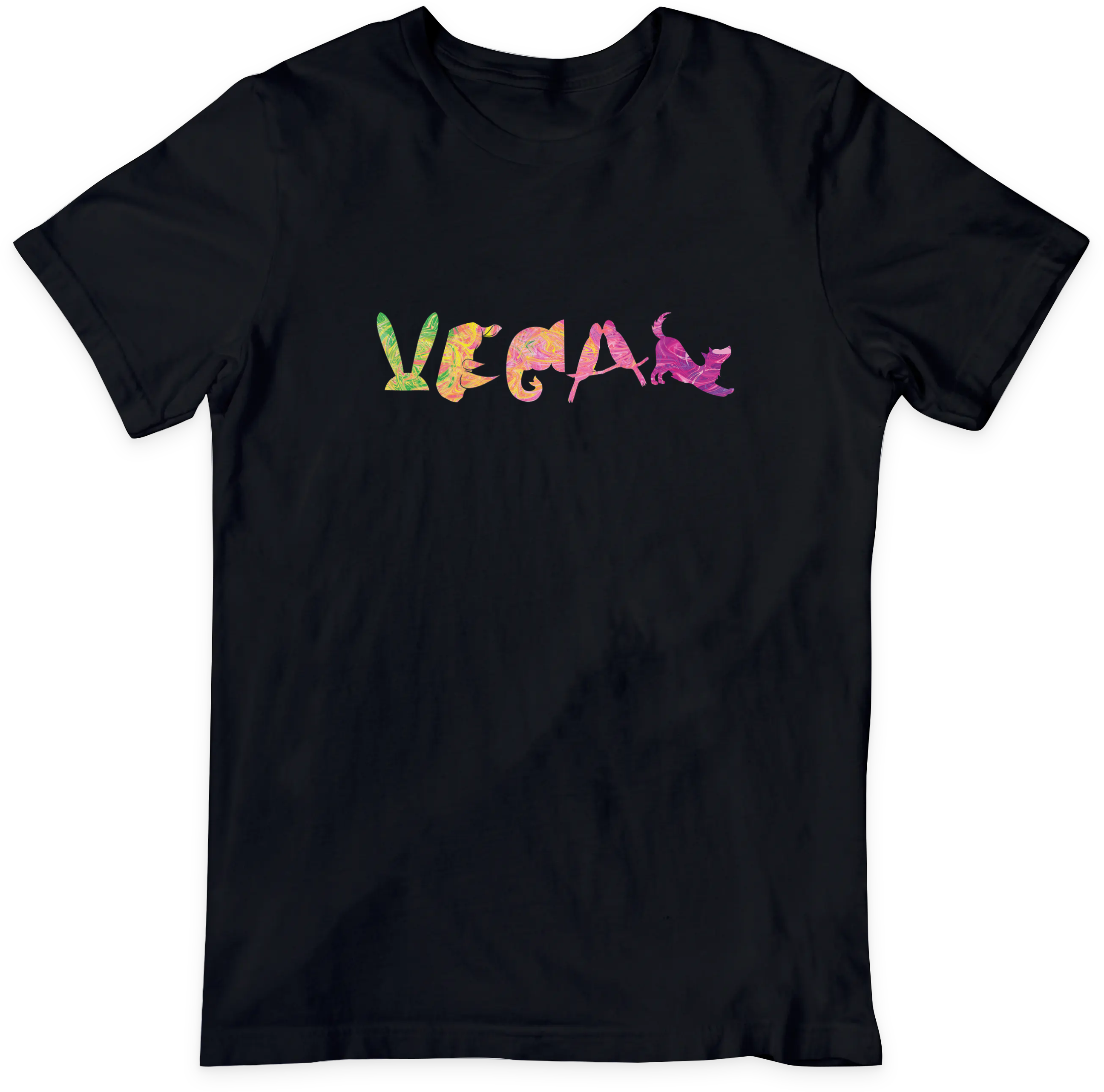 Vegan Animal Schrift - Damen T-Shirt