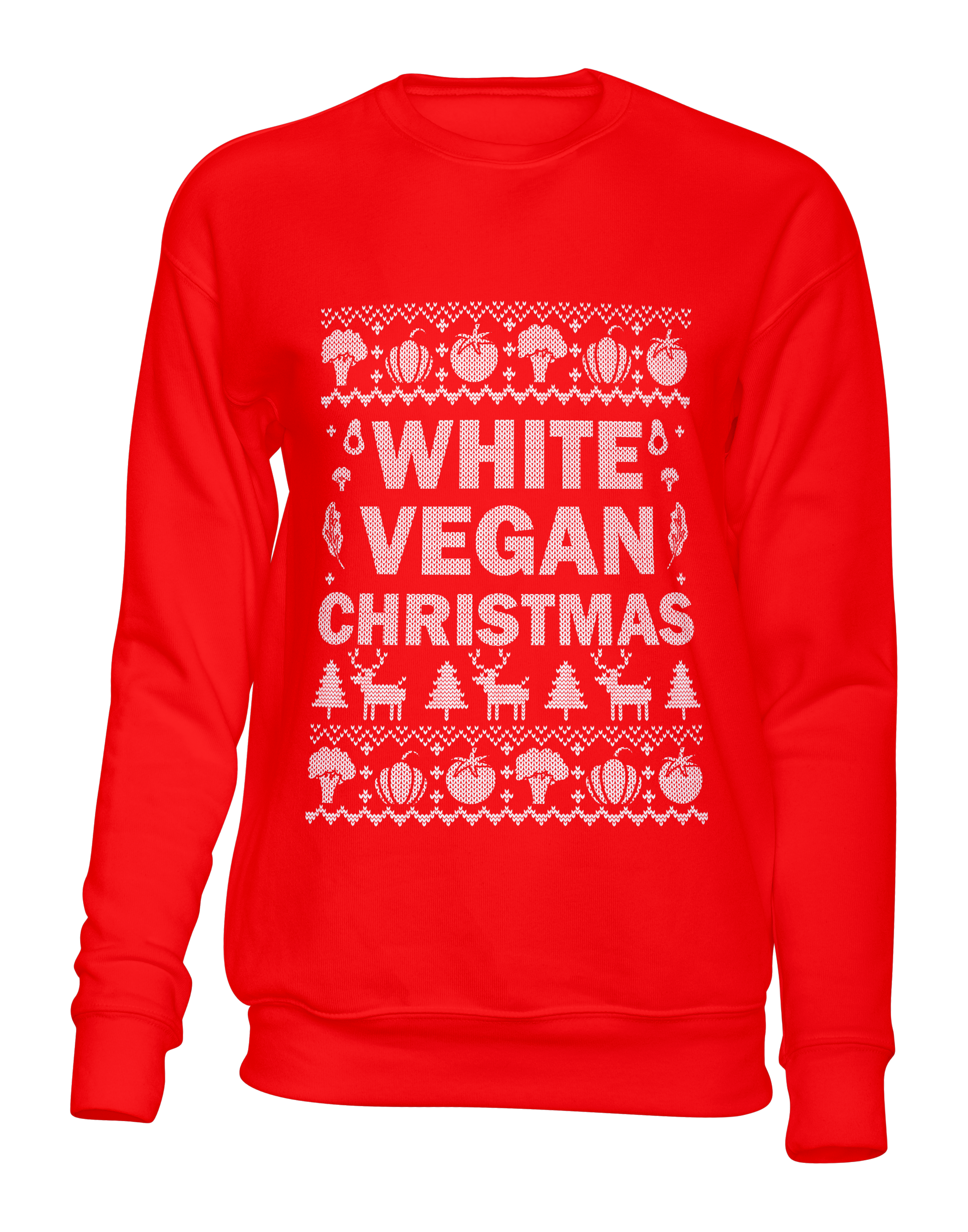 White Vegan Christmas - Unisex Sweatshirt